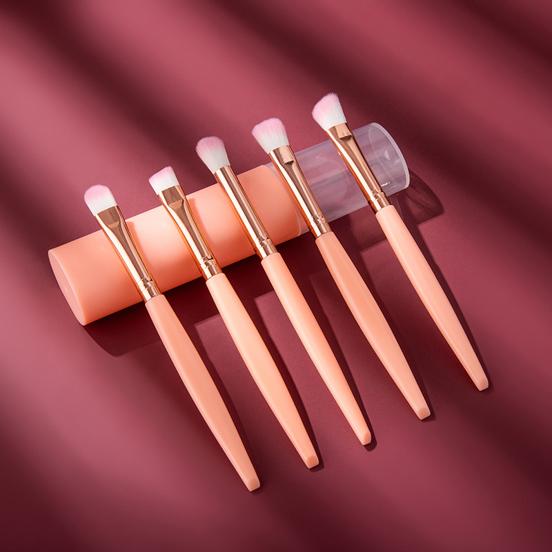 5 Makeup Brush Bucket Convenient Makeup Wash Set Nose Shadow Brush Face Makeup Blush Brush