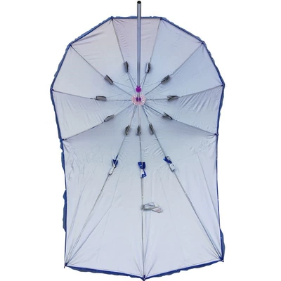 Electric scooter sunshade, motorcycle sunshade, bicycle sunshade, tricycle sunshade, black vinyl sun protection, UV protection umbrella (Elektromobil üçün ön şüşə çətiri (günlük)) - random-colors-and-patterns-silver-and-black-coated-umbrella-single-umbrella-without-a-stand
