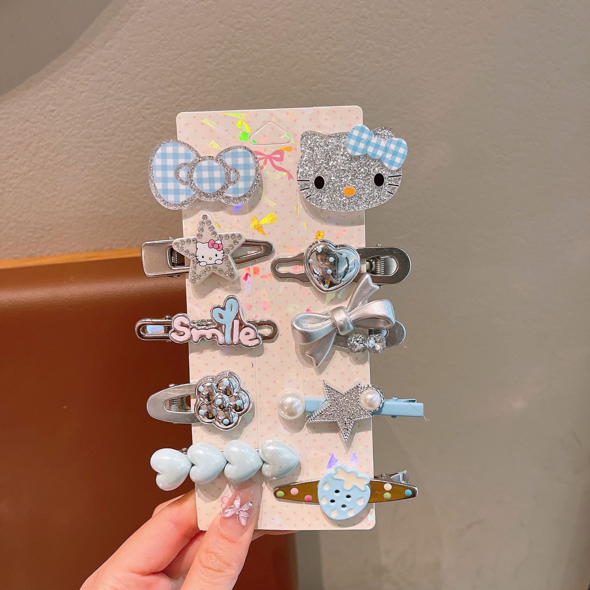 KT gato clip de dibujos animados clip de cabello para niños clip de frange niña dulce clip de cabello para niños clip de cabello para niños clip de cabello para niños