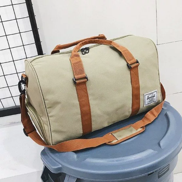 Fixed Sports Fitness Bag Cylindrical Bag Portable Travel Bag Multi-purpose Men's Waterproof Crossbody Outdoor Luggage Bag