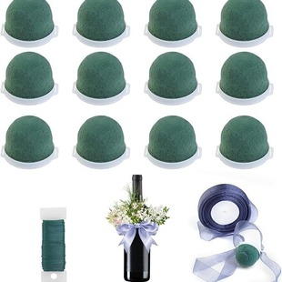 26PCS wine bottle decoration package straw hat decoration, table wedding, art, party