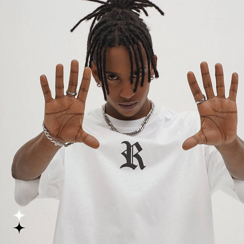 Ropa para hombre RFSD | Camiseta de manga corta con estampado de ángel, nueva moda de verano 2026, estilo urbano holgado, de algodón puro, para hombre y mujer