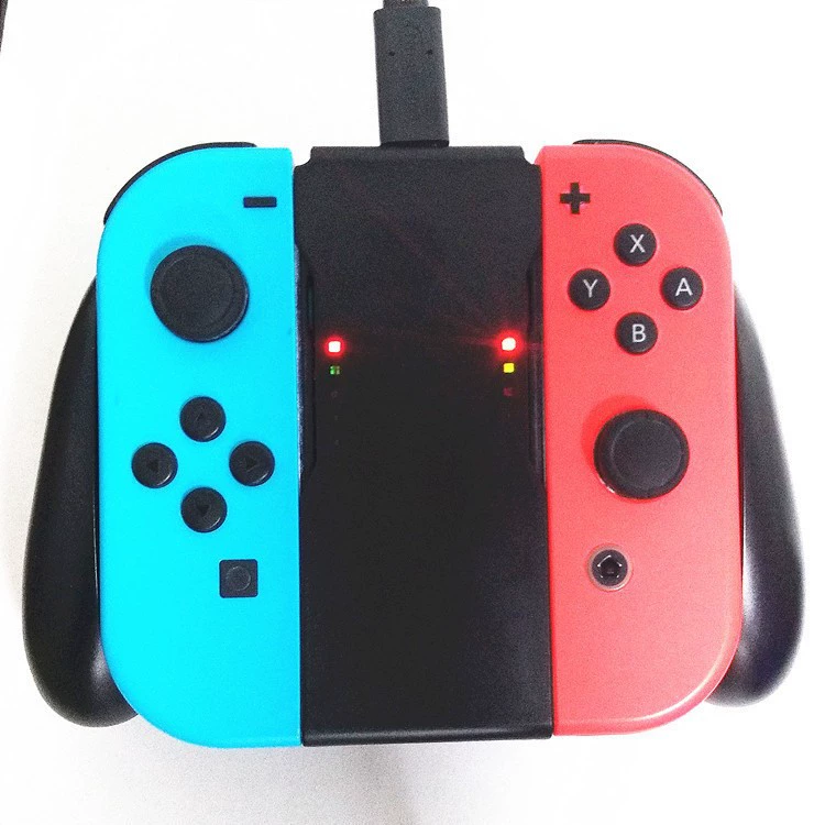 Handle, charger, game console with accessories charging