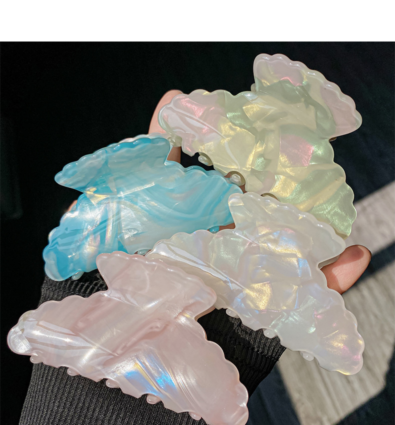1 Piece Quantity Holiday, Daily Occasion Women's Sweet Marble Leopard PVC Hair Claws