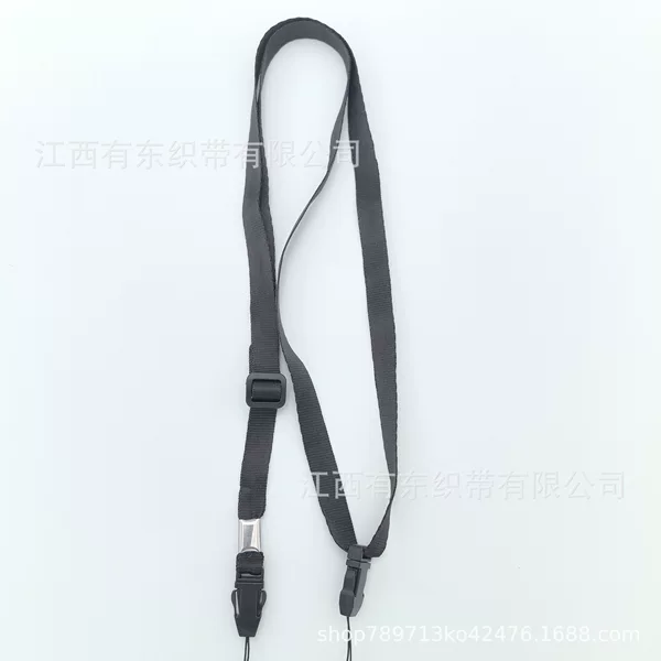 Factory direct 10mm wide adjustable double buckle double length strap mobile phone lanyard small fan humidifier lanyard