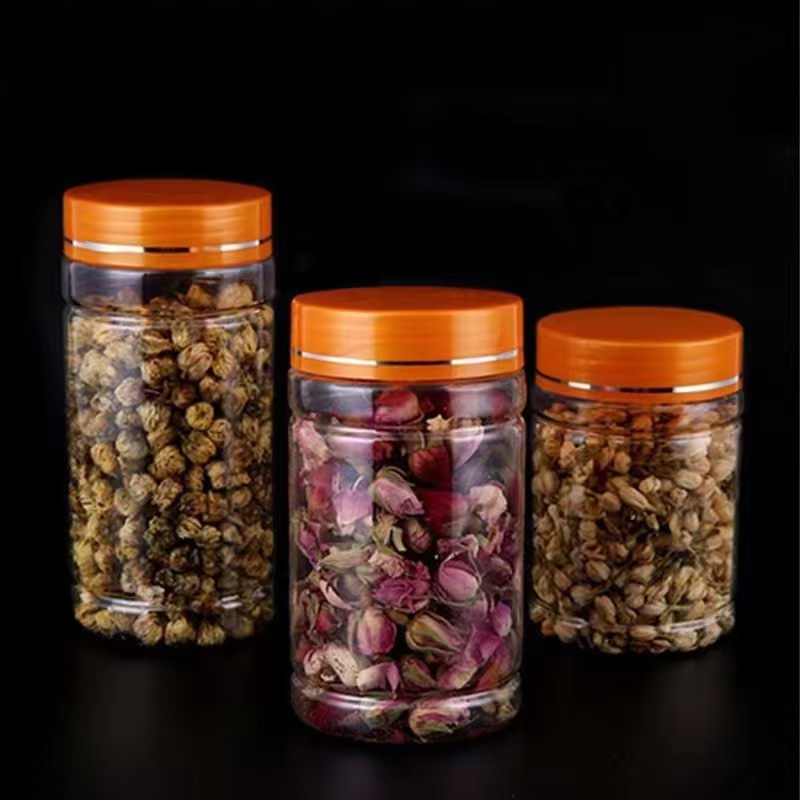 Supply Pet Snow Chrysanthemum Bottle Flower Tea Plastic Bottle Health Care Product Bottle Cross-Border Cold Ice Towel Bottle High-End Toothbrush Packaging Jar