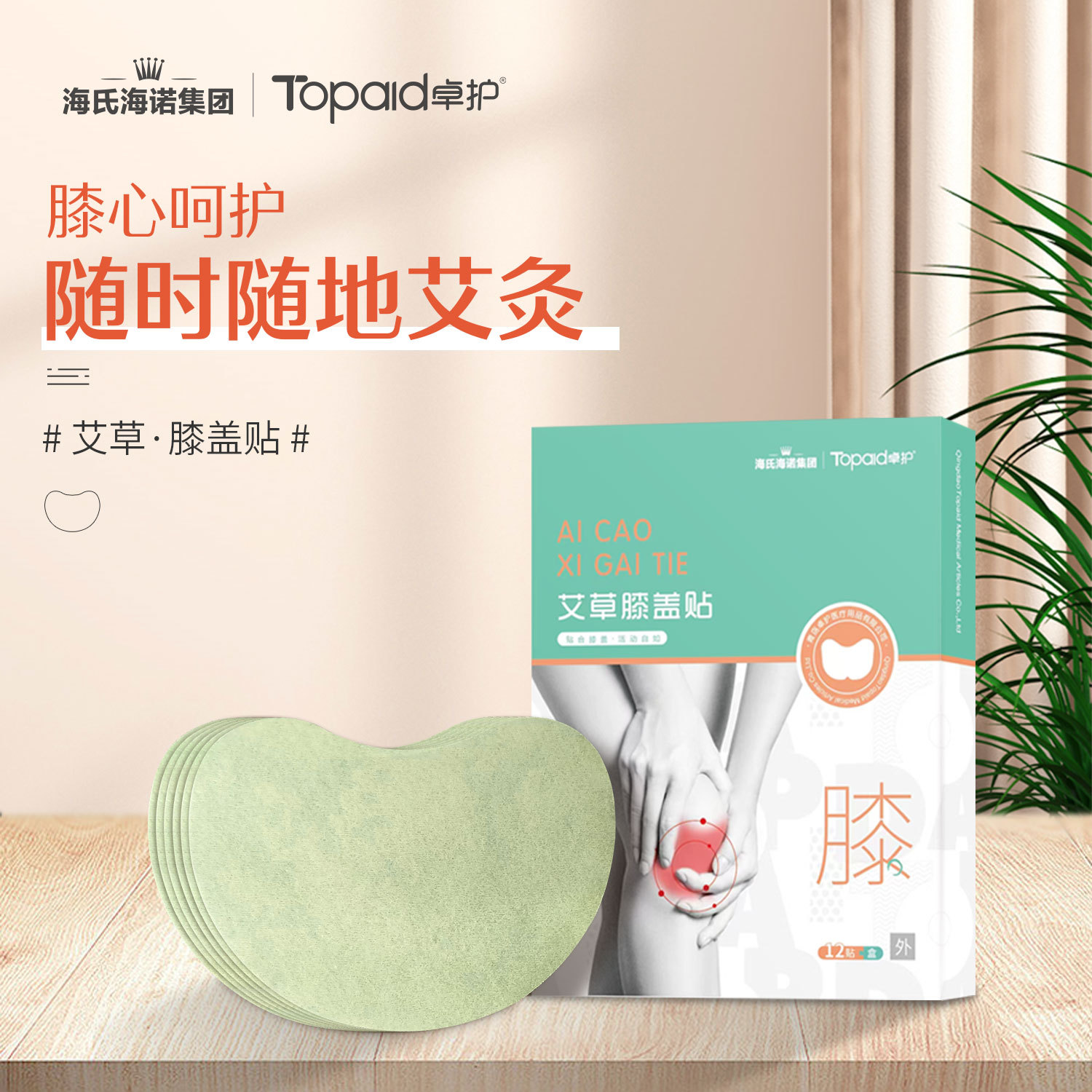 탁호 쑥 무릎 패치 (12매) - 1박스