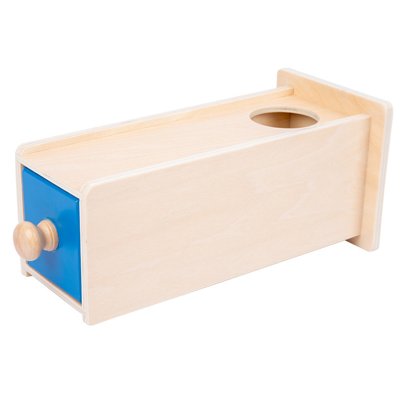 Montessori jardín de infantes de 3 años educación temprana caja de monedas juego cajón ayudas didácticas juguetes educativos de madera fábrica personalizada al por mayor