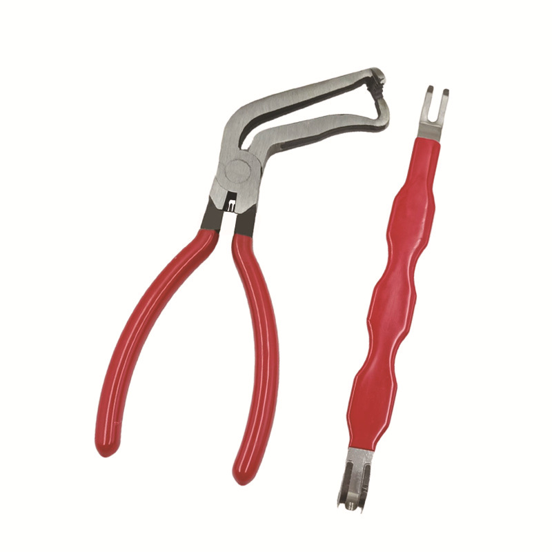 빨간색 핸들 2피스 세트(빨간색 곡선 + 커넥터)