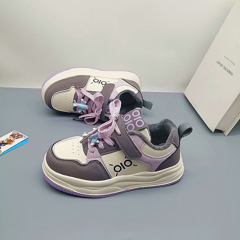 Zapatos infantiles de cuero de algodón, zapatos de skate para niños y niñas, zapatos deportivos de moda para niños, zapatos casuales para niños