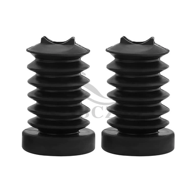 Motorcycle accessories suitable for Harley wagon shock absorber cover shock absorber dust cover black rubber rear shock absorber (Motosiklet ləvazimatları və aksesuarları) - black-pair