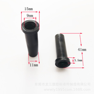 Longsan Manufacturer Supplies Black Long Round Tail Buckle, Wire Protection Hose, Pvc Wire Protection Sleeve
