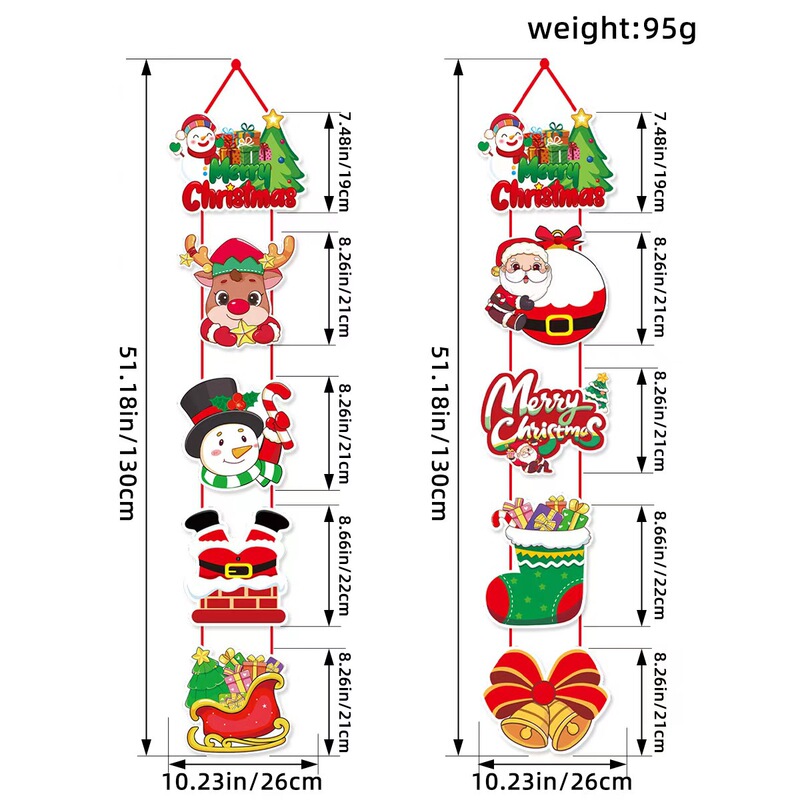 国境を越えたクリスマスパーティーのドア装飾用品クリスマス浮かれ騒ぎのドア掛け聖老人雪だるまの雰囲気配置掛け|undefined