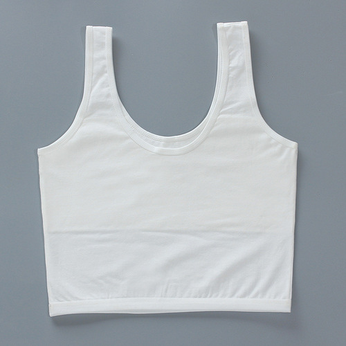 Girls vest long half-body bottoming inner wear children's tube top primary school students developmental period bra suspenders summer older children