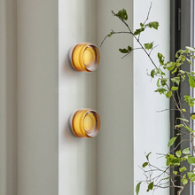 现代极简玻璃壁灯北欧设计师款餐厅过道卧室床头灯氛围装饰镜前灯