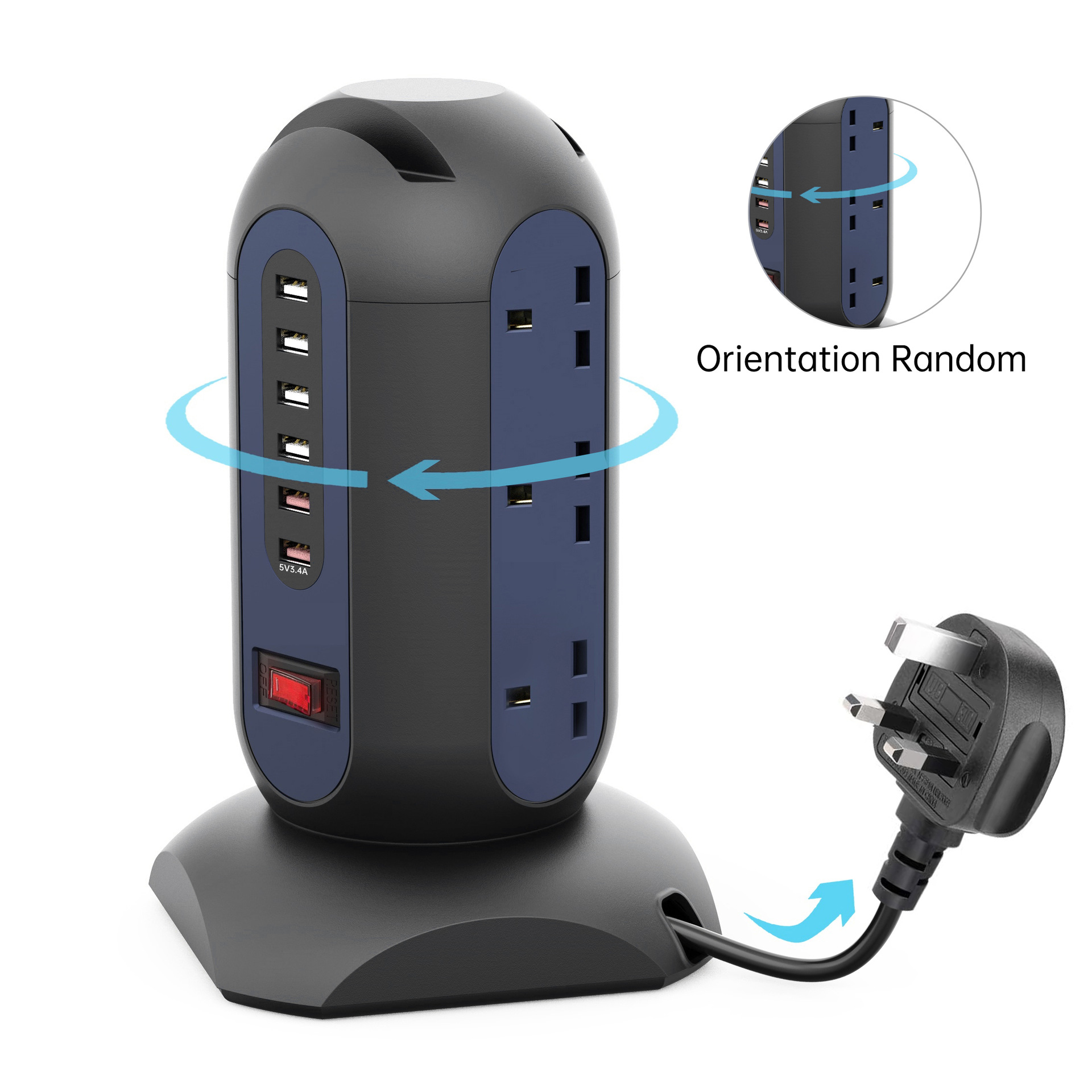 立式排插 立式插座 美规 英规 欧规 系列插座 收线排插 收线插座