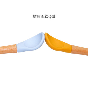 Children's food silicone for new born, spoon for food for training, water ladle, tableware for feeding, dinner plate 5