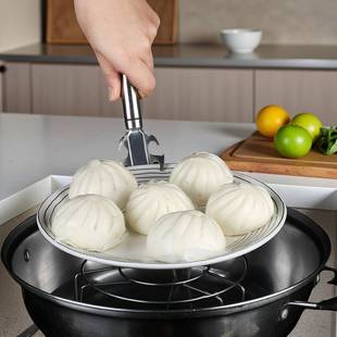 304 Stainless Steel Anti-Scalding Bowl Clip and Plate Lifter, Non-Slip Multifunctional Kitchen Steaming Dish Bowl Clip Tool for Home Use