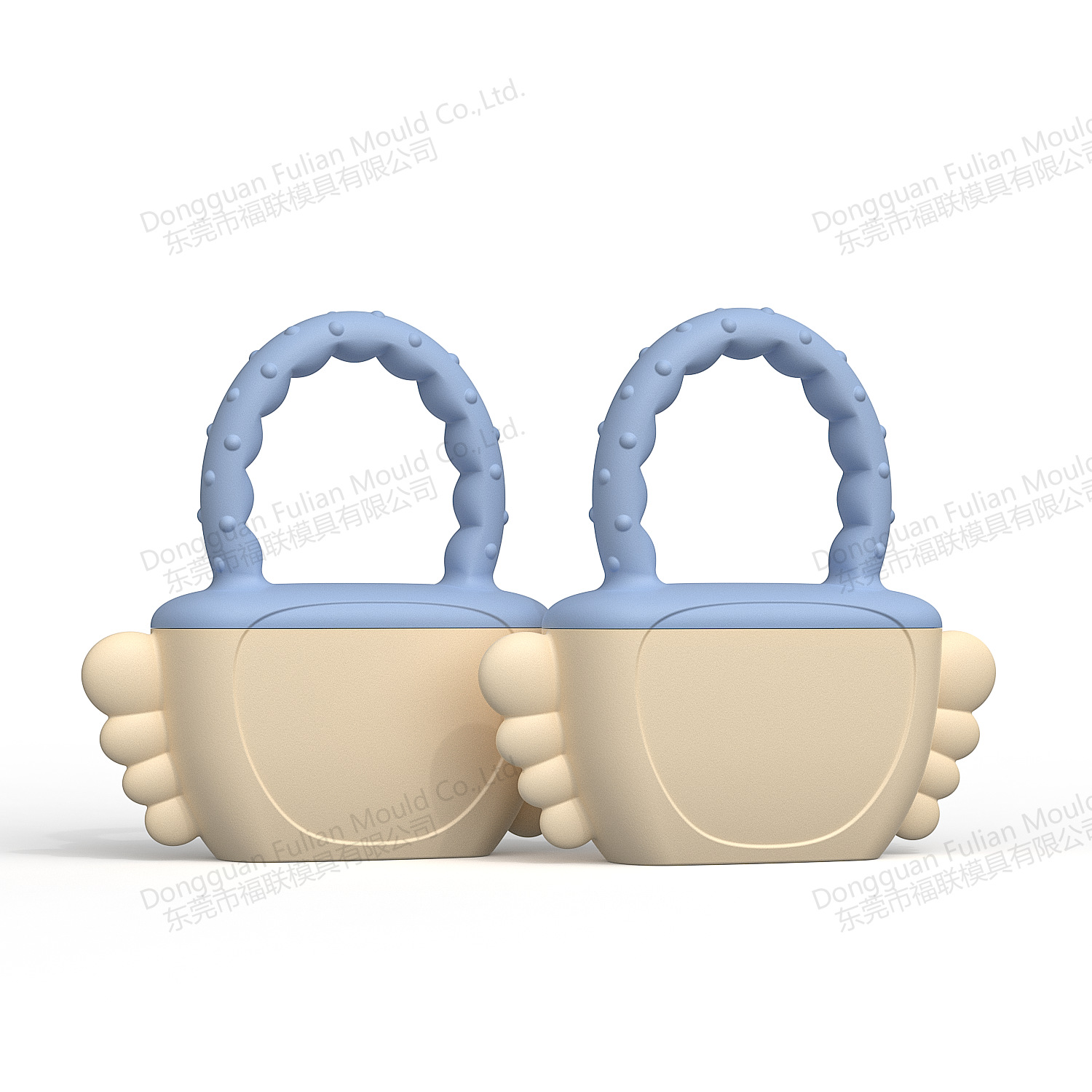 Nuevo juguete de masticación molar para bebés transfronterizo con mango mordisco congelado mordisco mordisco de silicona para bebés