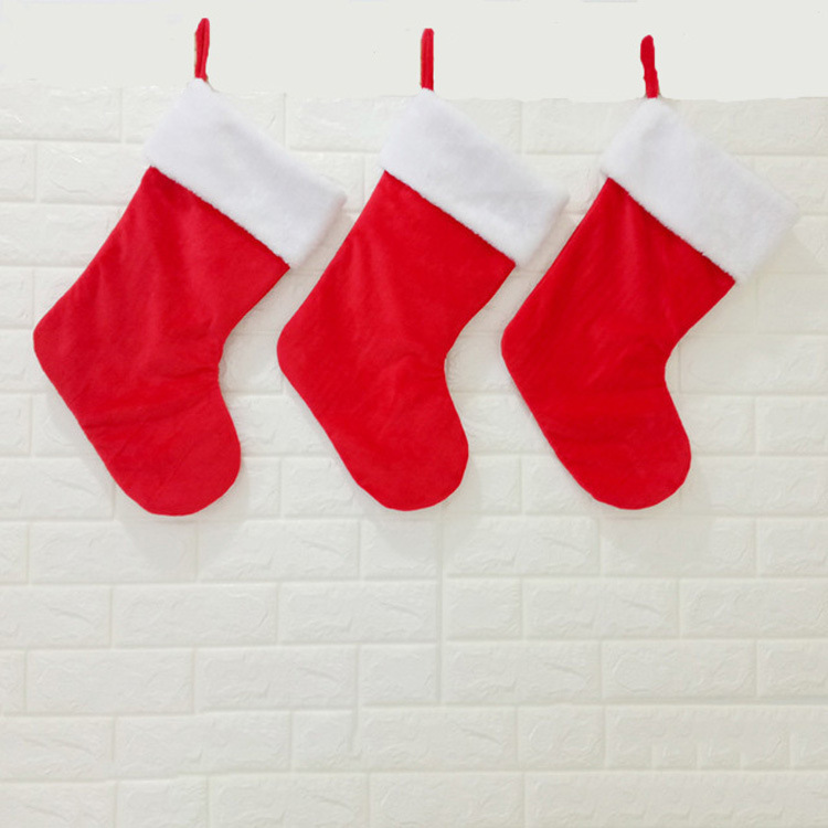 クリスマス用品装飾金ベルベットクリスマス靴下ミスベットクリスマス靴下赤緑2025年新作|undefined