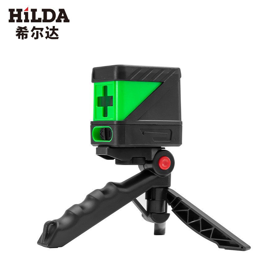 Hilda 2-Línea de Luz Verde pequeña Luz de nivel portátil línea delgada mini nivel láser
