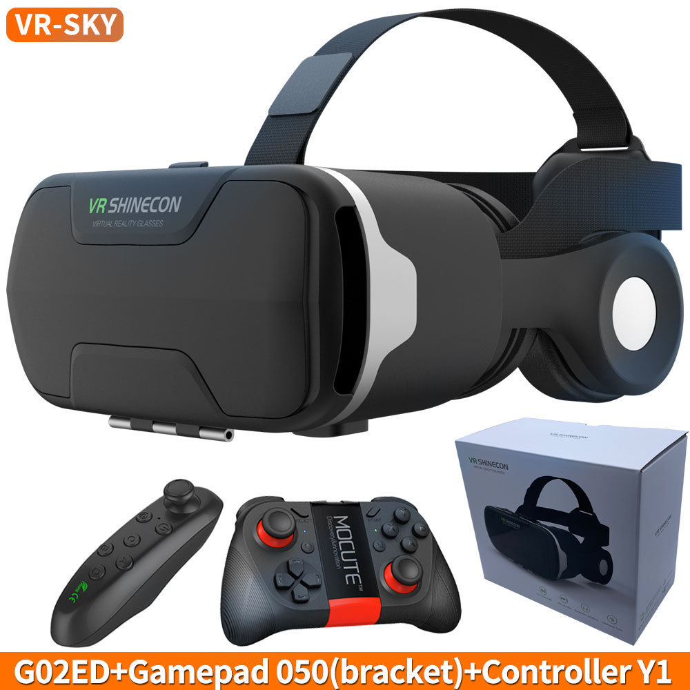Cross-Border 3D Glasses Qianhuan Magic Lens Wearable Immersive Headset All-In-One Smart Virtual Reality Vr Glasses