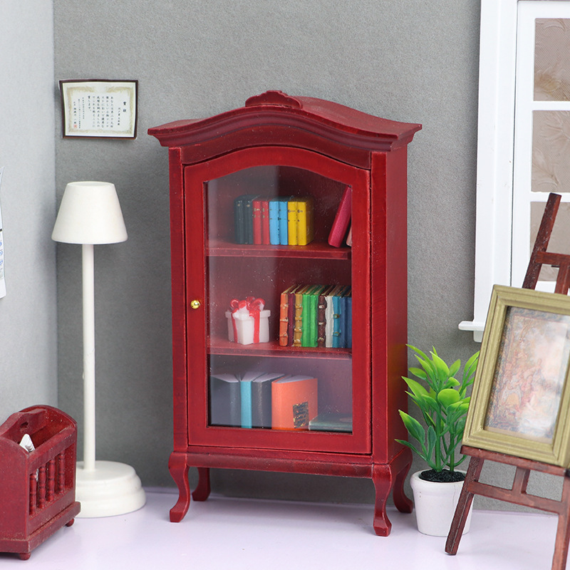 Diy人形屋模型1:12ミニチュア収納棚ミニ家具戸棚模擬家具展示棚工芸品|undefined