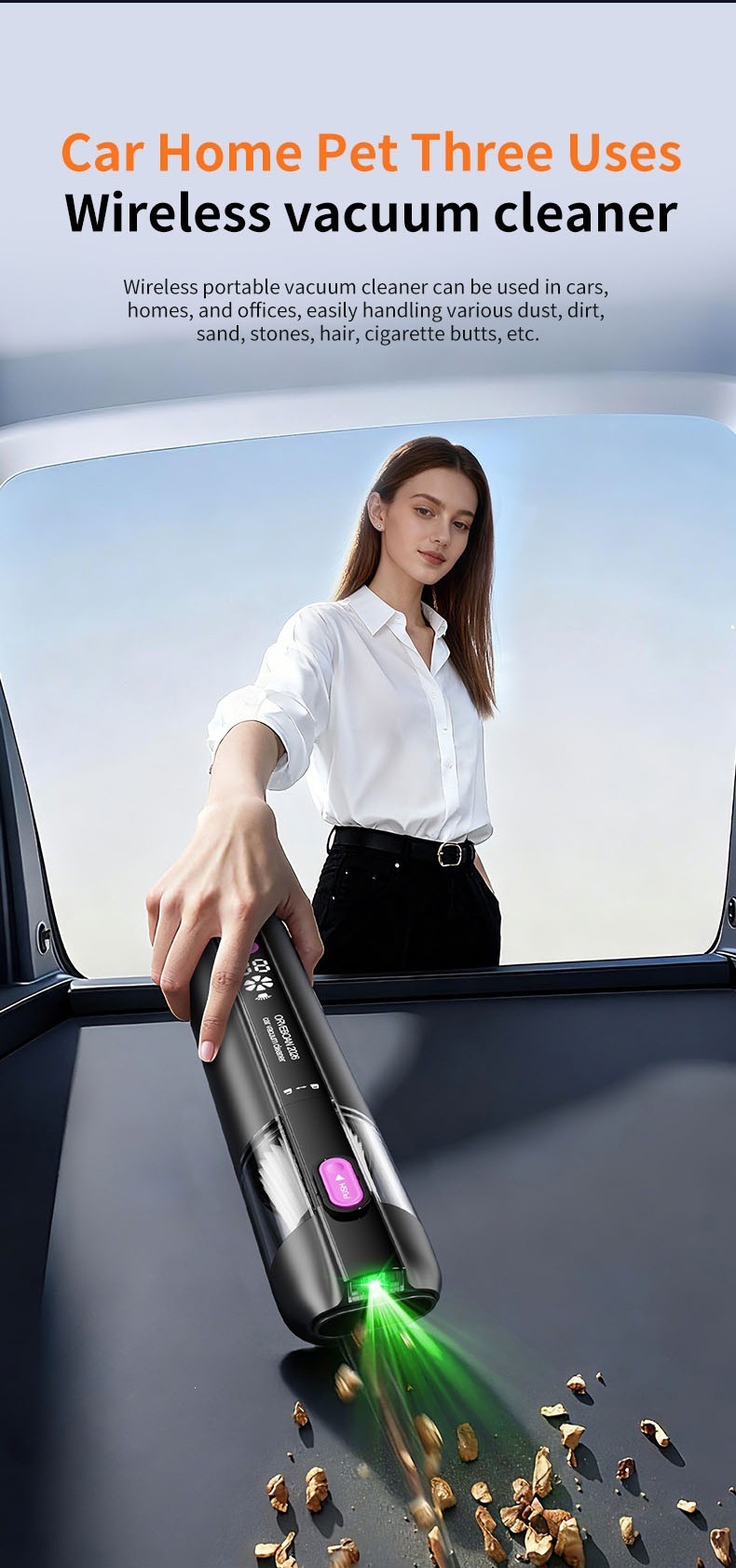 New Car Vacuum Cleaner, Multifunctional, Powerful, Wireless, Super Suction, Handheld, Small, Household, High Power