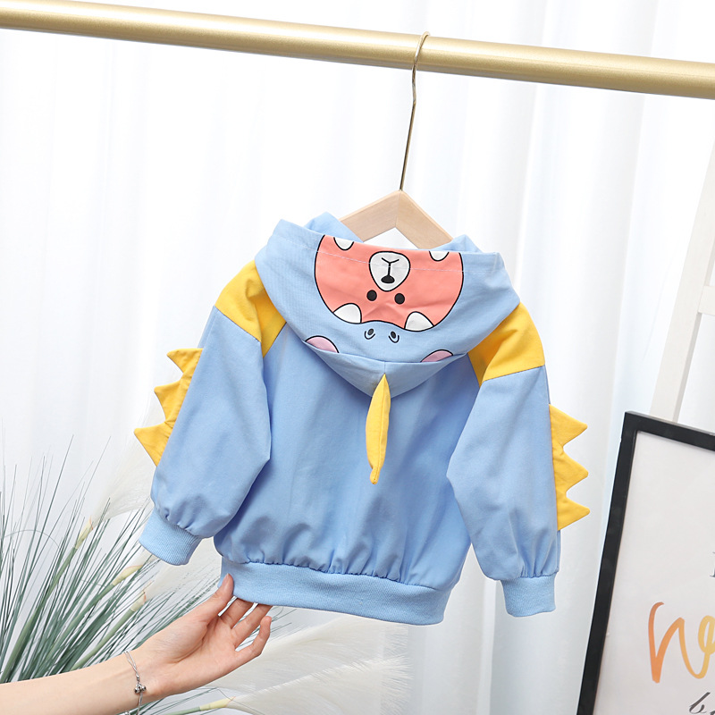 Primavera del bebé chaqueta primavera nueva chaqueta de niñas cardigan primavera y otoño niños dinosaurio ropa de primavera chaqueta de niño ropa de niños