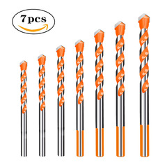 Carbide overlord drill bit metal hole opener combination set cement wall multi-functional ceramic triangle drill bit