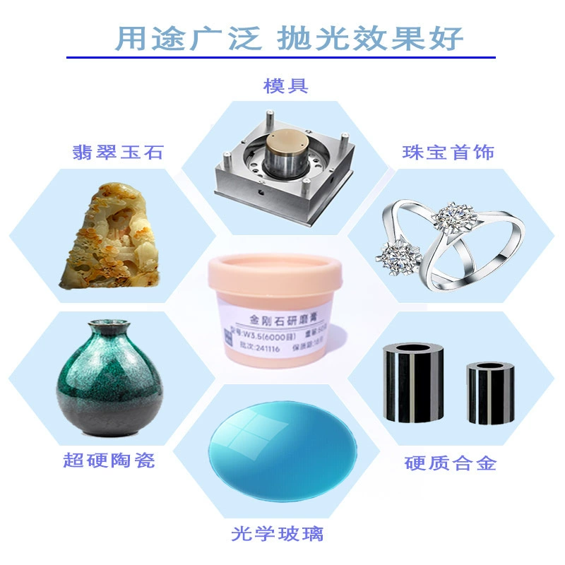 Metal diamond polishing cloth jade, mirror effect