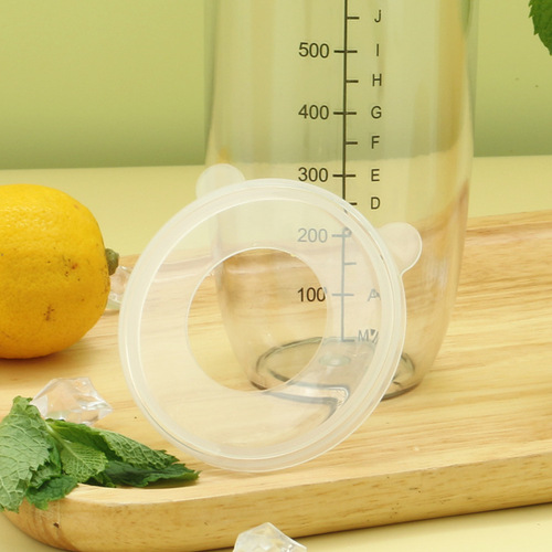 Hand-Shaken Lemon Tea Shaker Mug with Splash-Proof Lid—Perfect for Milk Tea Shops! Large Cap for Cocktail Shakers, Ensuring No Spills During Mixing