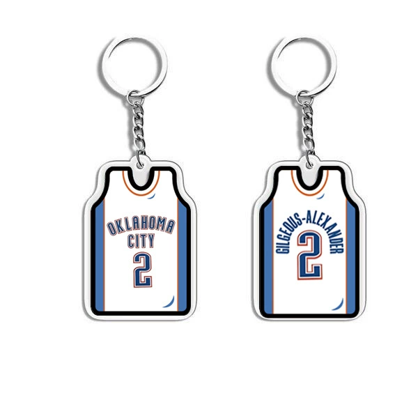 П pendant из акрилового джерси, мини униформа подвеска, 4.6×3.2 см, акрил + металл