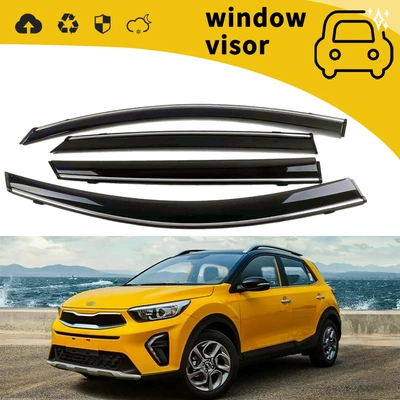 Applicable to 15-20 KIA Rain shield - 18-yi-ran-kx1with-plastic-bright-strip-hook-adhesive-4