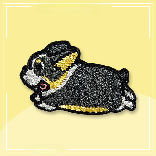 Cartoon Puppy Computer Embroidery Patch | Adorable Pet Animal Backing Glue-on Iron-on Embroidery Patch | DIY Dog Accessories & Decorative Fabric Stickers