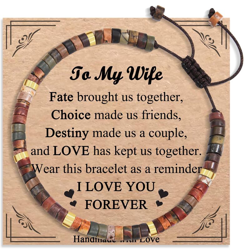 Vintage Natural Leaf Red Pine Bracelet brown Rope Woven Birthday Gift Bracelet 4mm Picasso Red Pine Bracelet