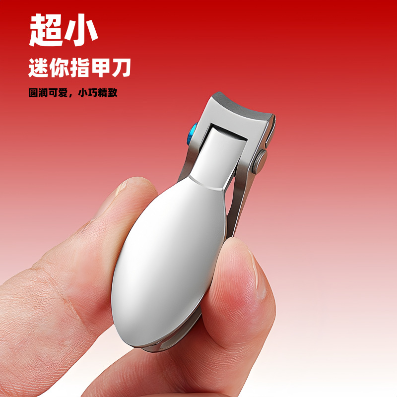 Nail Clipper Single Nail Cutter Powder Stainless Steel Large Opening Household Nail Clippers Mini Portable Set Rose Shaft