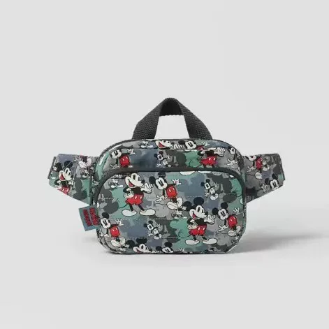 Cross-Border New Children's Bag, Baby Mickey Mouse Printed Waist Bag, Cartoon Kindergarten Chest Bag, Coin Purse