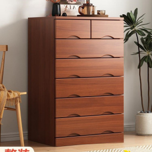 Chest of Drawers Simple Modern Storage Cabinet Drawer Cabinet Storage Cabinet Bedroom Storage Chest of Drawers Seven Drawers Solid Wood Living Room