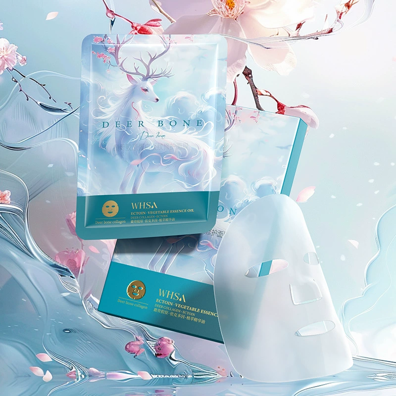 Увлажняющая маска-патч с коллагеном из оленьих костей Whsa, оптовая продажа, для ухода за кожей женщин