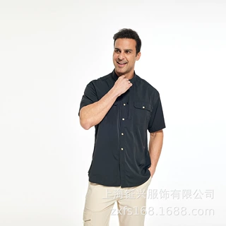 轻薄衬衣防晒UPF50+衬衫速干降温户外旅行野外探险徒步钓鱼服男