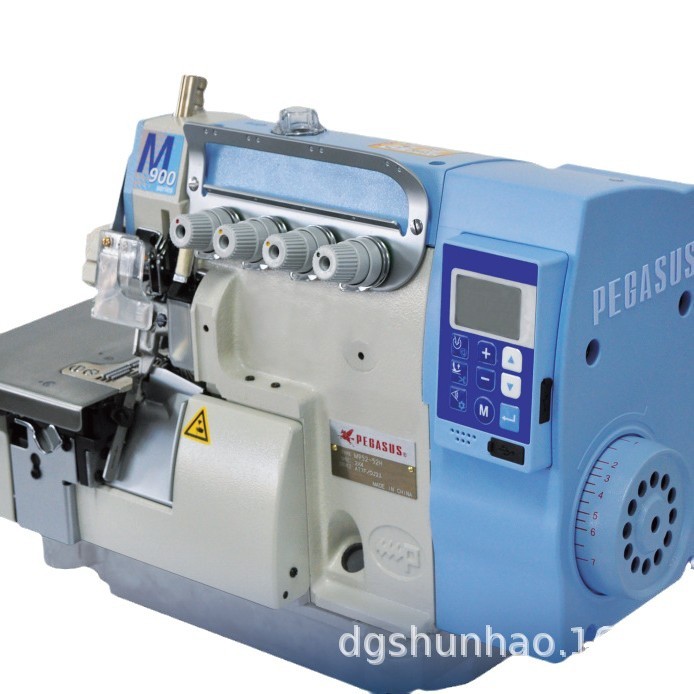 Máquina automática de bloqueo de bordes Pegasus Jack, máquina eléctrica de supervelocidad de bordes de cuatro hilos, máquina automática de bordes, máquina de costura de envoltura de computadora