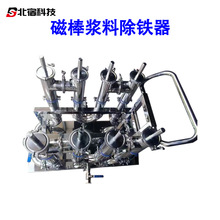 生产工业强磁过滤器液体浆料永磁磁棒除铁机器手推管道流体除铁器