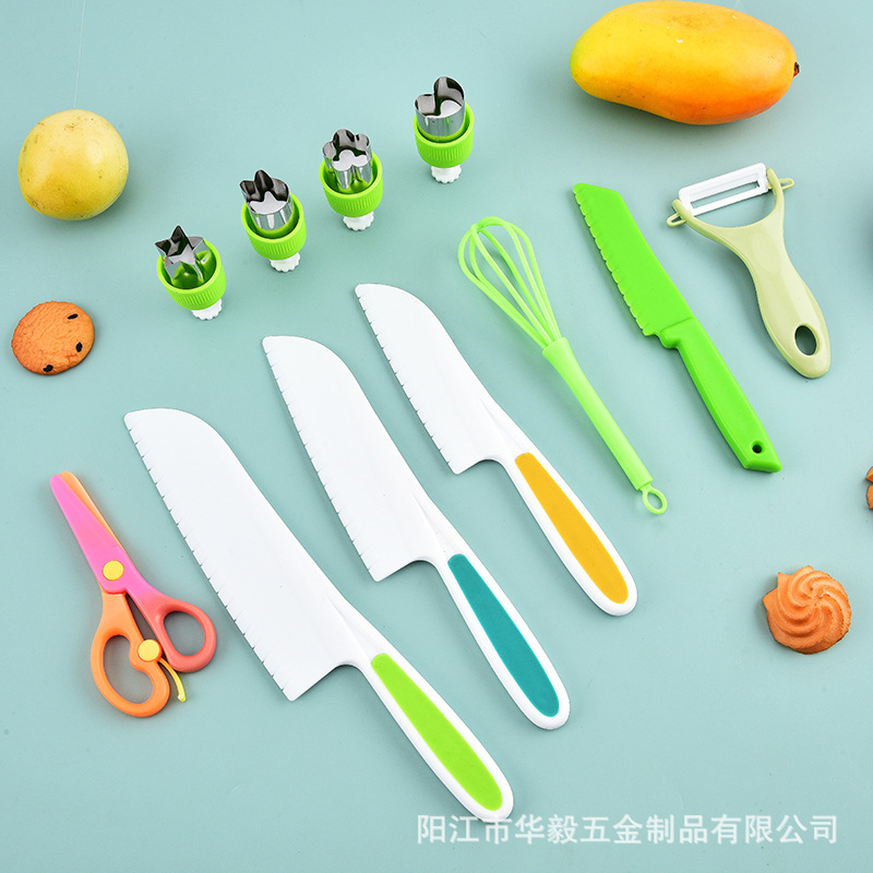 Juego de juguetes para hornear de educación temprana para niños Kindergarten Diy Gadgets Tablero de cocina Caja de regalo de 35 piezas pp Cuchillo de frutas