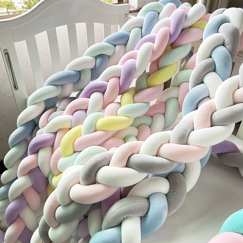 ins Nordic Children's Room Decoration DIY Handmade Twist Bed Wai Danish Knot Long Knot Ball Pillow