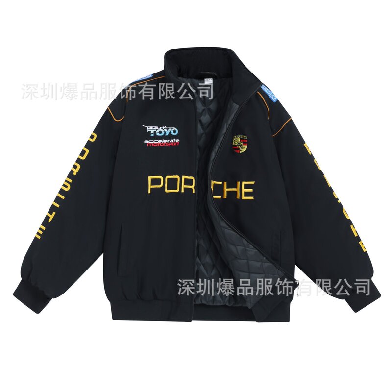 Thin F1 Racing Suit, F1 Ferrari Racing Suit, Embroidered Jacket, Trendy Cool American-Style Pilot Jacket, Custom-Made