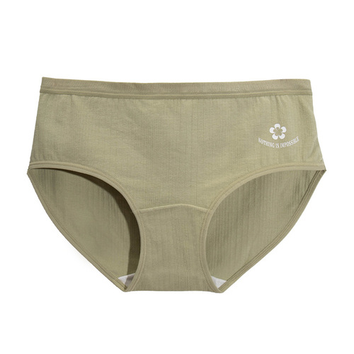 Pure cotton underwear women's mid-waist comfortable antibacterial crotch women's underwear hip lifting girl pure desire breathable cotton briefs