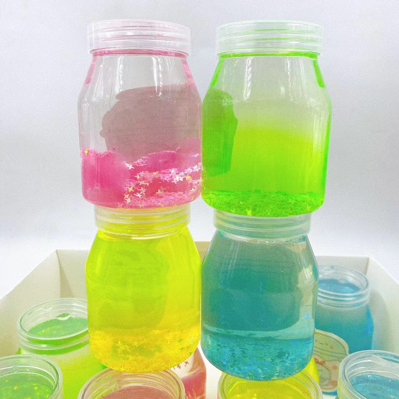 Juguetes para niños barro de cristal de barro espumante cinta adhesiva sequinilla slim DIY descompresión alta permeabilidad 2 yuanes al por mayor