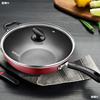 non-stick cookware Wok household Cooking Cookware Lampblack Saucepan Electromagnetic furnace currency Gas stove Dedicated