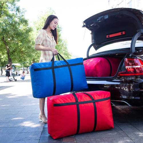 Factory wholesale moving bag packing bag Oxford cloth quilt storage bag travel bag storage bag woven bag snake skin bag